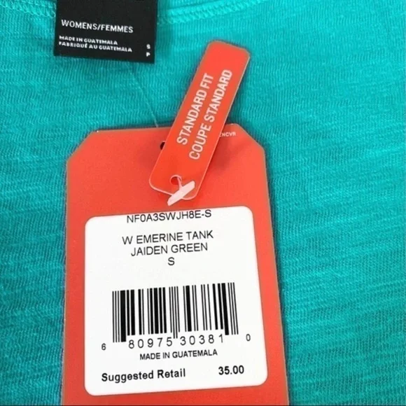 NORTH FACE EMERINE TANK JAIDEN GREEN BRAND NWT - Picture 5 of 6